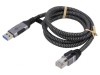 Cablu USB 3.0 RJ45 USB A 1m Negru/Gri