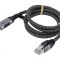 Cablu USB 3.0 RJ45 USB A 1m Negru/Gri