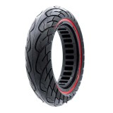 Anvelopă solidă ultra-ușoară, pentru trotineta electrică, negru cu linie roșie, eWheel | Motorevolution