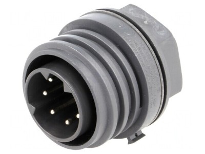 Conector Circular 7 Pin Soclu Tată Alamă foto