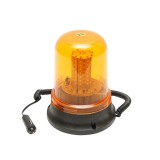 Girofar LED/SMD 12V cu talpa magnetica, alimentare la priza bricheta auto, diametru 155 mm, inaltime 190 mm, prindere magnetica sau suruburi