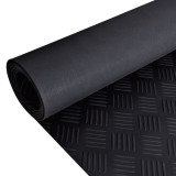Covor antiderapant de cauciuc cu striații 5 x 1 m, vidaXL