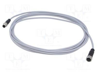 Cablu sensor automatizări HARTING 4 pini mufă PVC 5m M12 foto