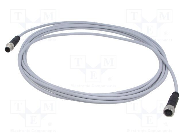 Cablu sensor automatizări HARTING 4 pini mufă PVC 5m M12