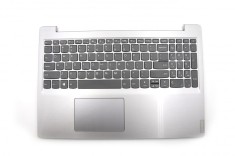 Carcasa superioara cu tastatura palmrest Laptop, Lenovo, V15-IGL Type 82NN, 82C3, 5CB0S16761, FS540, AP1A4000610, AM1A4000700, argintie, layout US