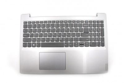 Carcasa superioara cu tastatura palmrest Laptop, Lenovo, V15-ADA Type 82CJ, 5CB0S16761, FS540, AP1A4000610, AM1A4000700, argintie, layout US foto
