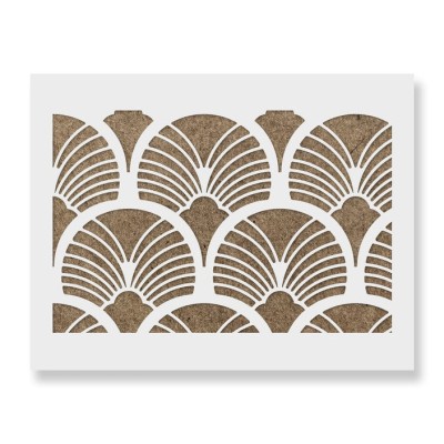 Sablon 890x580x0.7mm Geometric Sun Burst Refolosibil, model MXSP7032 foto