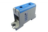 Clema terminala conexiune 1 pol albastra Cu-Al 2x95mm &sup2;, , , , , , , montare pe sina DIN 35mm 220A (Al) 245A ( Cu)