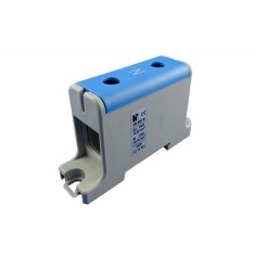 Clema terminala conexiune 1 pol albastra Cu-Al 2x95mm &sup2;, , , , , , , montare pe sina DIN 35mm 220A (Al) 245A ( Cu)
