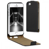 Husa pentru Apple iPhone 5 / iPhone 5s / iPhone SE, Piele ecologica, Negru, 17251.01, Kwmobile