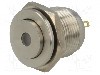Intrerupator anti-vandalism, OFF-(ON), &Oslash;16mm, ONPOW, GQ16PH-10D/J/W/24V/S