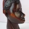 BUST FEMEIE AFRICANA SCULPTURA IN LEMN