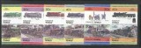 Tuvalu Funafuti 1984 Trains Railways 6 pairs Mi.1-12 MNH S.751