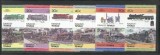 Tuvalu Funafuti 1984 Trains Railways 6 pairs Mi.1-12 MNH S.751, Nestampilat