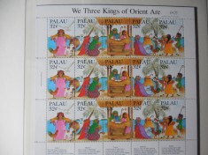 Palau-Craciun ,cei 3 magi-bloc,nestampilat MNH foto
