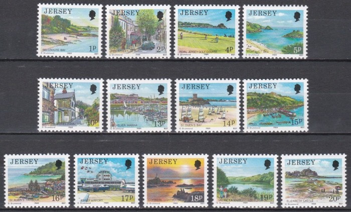Jersey 1989 - Vederi, 3 Serii, MNH