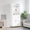 vidaXL Dulap &icirc;nalt, alb, 69,5x34x180 cm, lemn compozit 3190037