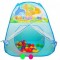 Cort de joaca Earth House cu 40 de bile incluse