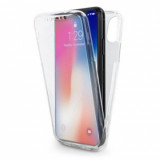 Husa protectie pentru iPhone X ultra slim perfect fit TPU fata-spate transparent, MyStyle