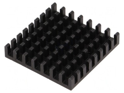 Radiator Aluminiu Negru 31x31x6mm foto