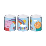 PUȘCULIȚĂ METALICĂ 10x10x12 CM PEPPA PIG