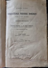 Publicatiunile periodice romanesti (ziare, gazete, reviste). Descriere bibliografica de Nerva Hodos si Al. Sadi Ionescu, cu o introducere de Ioan Bian