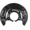 Protectie disc frana Toyota Prius (Xw30), Prius (Xw50), Prius+ (Xw30), Yaris, Yaris (Xp130), montare Fata, Dreapta, Tabla, RapidAuto