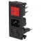 Conector alimentare AC soclu tată 10A 250V IEC 60320