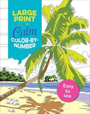 Large Print Calm Color-By-Number foto