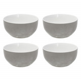 Set 4 boluri Sfera, Andrea Fontebasso, 14 cm, portelan, bej