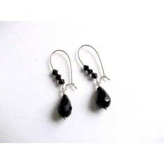 cercei cristale negre 32692
