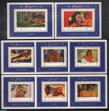 MANAMA, PICTURA GAUGUIN - 8 COLIȚE MNH, Nestampilat