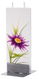 Lumanare plata pictata floare Flatyz