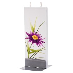 Lumanare plata pictata floare Flatyz