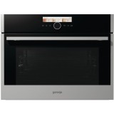 Gorenje BCM598S18X Cuptor compact incorporabil, combinat cuptor cu microunde, 50L, 12 functii, clasa energetica A, Inox