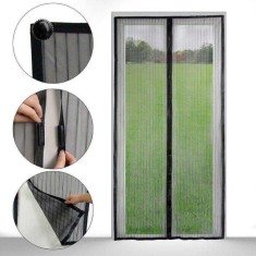 Perdea magnetica anti insecte si tantari, neagra. Plasa anti-tantari