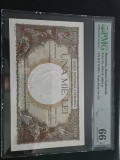 Bancnota 1000 lei 1938 PMG 66 UNC