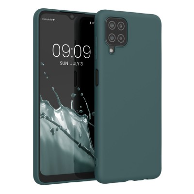 Husa pentru Samsung Galaxy A12, Silicon, Verde, 54048.171 foto