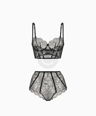 Sheer lace set foto