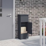 vidaXL Cutie pentru colet Antracit 44.5 x 29 x 110.5 cm Oțel 874928