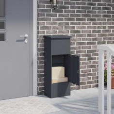 vidaXL Cutie pentru colet Antracit 44.5 x 29 x 110.5 cm Oțel