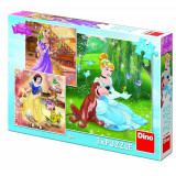 Puzzle 3 in 1 Printese jucause, 55 piese, 5-8 ani