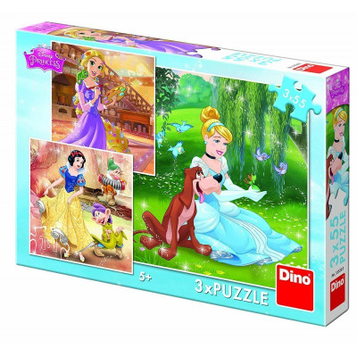 Puzzle 3 in 1 Printese jucause, 55 piese, 5-8 ani foto