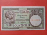 Bancnota 20 lei 1947 XF-&gt;aUNC Min Finantelor semnat Alexandrini,Panait Gheorghiu