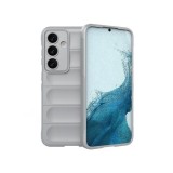 Husa wave, compatibila cu Samsung Galaxy A55, Grip Anti-Soc, Tpu, Smoke Gray, ALC MOBILE