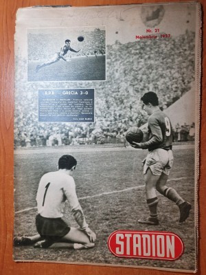 stadion noiembrie 1957-fotbal romania-grecia 3-0,art. si foto insula ada-kaleh foto