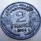 1.575 FRANTA WWII 2 FRANCS FRANCI 1945