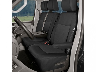 Husa scaune 1+2, pentru VW T6 din 2015, rabatabila AutoDrive ProParts foto