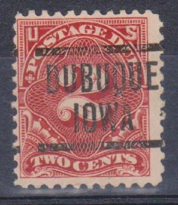 Statele Unite , Postage Due 2c , Prestampilat , Dubuque Iowa foto