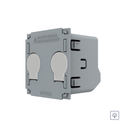 Modul Intrerupator Dublu cu Variator cu Touch LIVOLO - Serie Noua SmartElectro IntelligentHouse foto